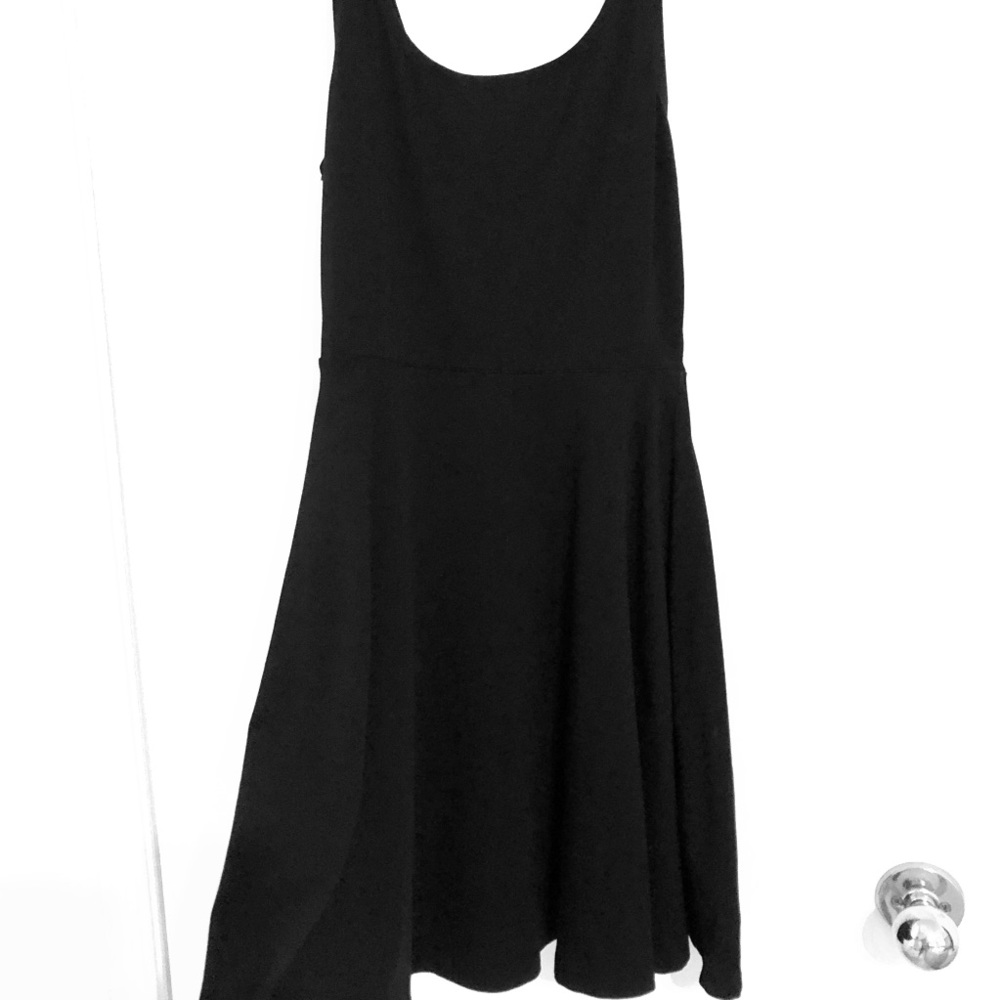 Black Skater Dress fit and flare